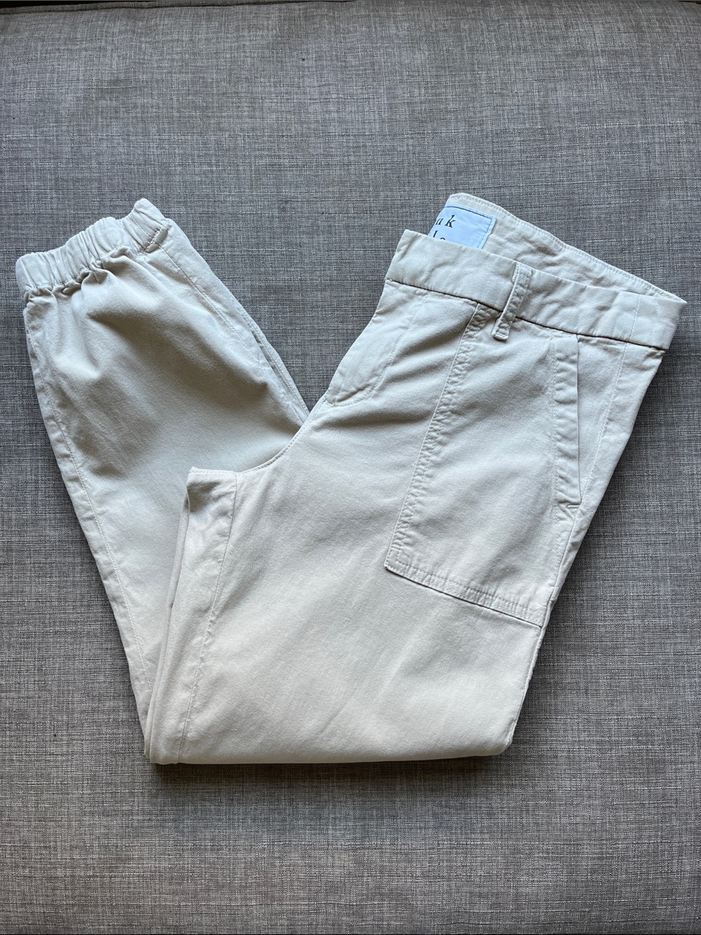 Frank & Eileen Foxrock Khaki Itilian Utility Joggers 6 Luxury Resort